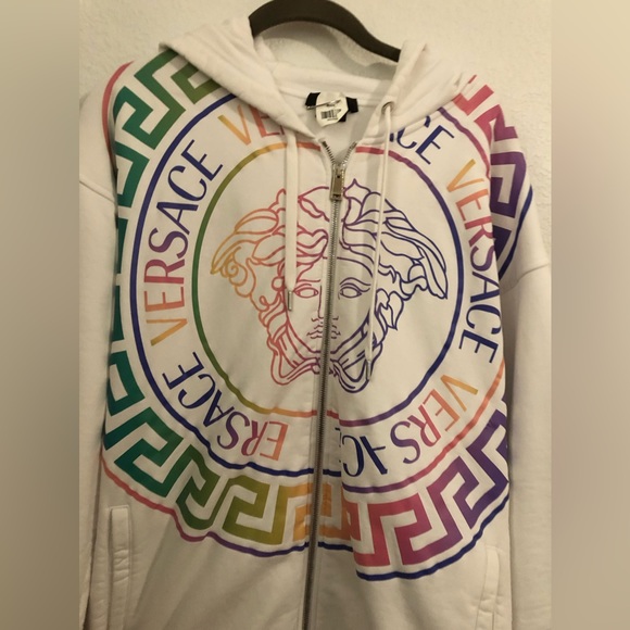 Versace “Medusa Head” Hoodie w/Greek Key Design - Picture 8 of 12